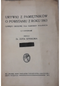 Urywki z pamiętników o powstaniu z roku 1863, 1913r.