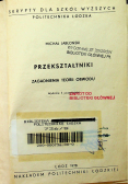 Przekształtniki Zagadnienia teorii obwodu