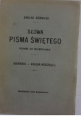 Słowa pisma świętego II, 1912r