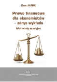 Prawo finansowe dla ekonomistów Zarys wykładu