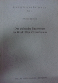 Das polnische Bauerntum im Werk Eliza Orzeszkowa