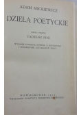 Dzieła poetyckie, 1933 r.