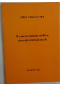 O uniwersyteckim studium dyscyplin filologicznych