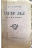 Karne Prawo Kościelne w nowym kodeksie, 1918 r.