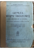 Geneza wojny światowej  1921 r.