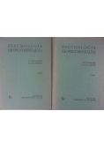 Psychologia Eksperymentalna, Tom I  -  II