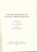 Polskie wierszowane legendy średniowieczne