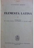 Elementa Latina tom I, 1950 r.