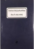 Scenariusze lekcji języka polskiego klasa IV szkoły średniej