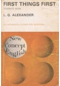 First Things First. Students Book