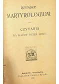 Rzymskie Martyrologium 1910 r