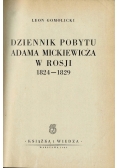 Dziennik pobytu Adama Mickiewicza w Rosji 1824-1829, 1949 r.