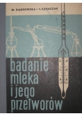Badanie mleka i jego przetworów