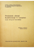 Protokoły obrad Konferencji w Locarno