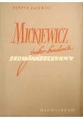 Mickiewicz jako badacz słowiańszczyzny