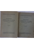 Historja literatury Polskiej tom 1,2. 1936r.