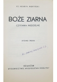 Boże ziarna Czytania niedzielne, 1936 r.