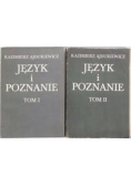 Język i poznanie ,Tom I,II