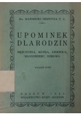 Upominek dla rodzin, 1930r.