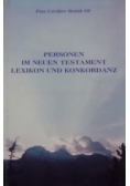 Personen im Neuen Testament Lexikon und Konkordanz
