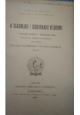 O zadaniach i kierunkach filozofii, 1899 r.
