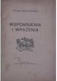Wspomnienia i wrażenia, 1929 r.