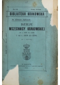 Dzieje wszechnicy Krakowskiej 1900 r.