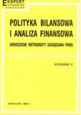 Polityka bilansowa i analiza finansowa