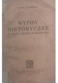 Wypisy historyczne, 1923 r.