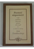 Pewność niepewności