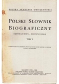 Polski słownik Biograficzny Tom V reprint z 1939 - 1946 r.