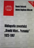 Biografia zawartości "Kroniki Miasta Poznania"