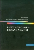 Language games Pro and against
