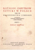 Katalog zabytków sztuki w Polsce Tom VIII Zeszyt 1