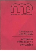 Równania różniczkowe zwyczajne