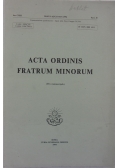 Acta ordinis fratrum minorum