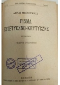 Pisma estetyczno- krytyczne, 1924 r.
