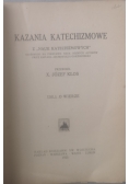 Kazania katechizmowe , T. I, 1925 r.