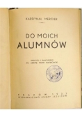Do moich alumnów, 1933 r.