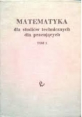 Matematyka dla studiów technicznych dla pracujących, Tom 2