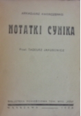 Notatki cynika, 1928 r.