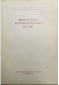 Bibliografia filozofii Polskiej 1831 1864