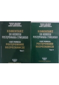 Komentarz do kodeksu postępowania cywilnego, tom I i II