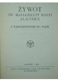 Żywot św. Małgorzaty Maryi Alacoque, 1920 r.