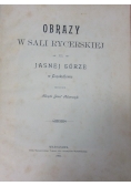 Obrazy w sali rycerskiej na Jasnej Górze 1900 r.