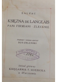 Księżna De Langeais , 1926r.
