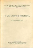 C atei capitonis fragmenta