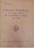 Pamiątka Jubileuszu 700 rocznicy śmierci Św Franciszka z Asyżu, 1928 r.