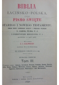 Biblia łacińsko-polska, tomy 1-4, 1896 r