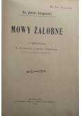 Mowy żałobne, 1909 r.